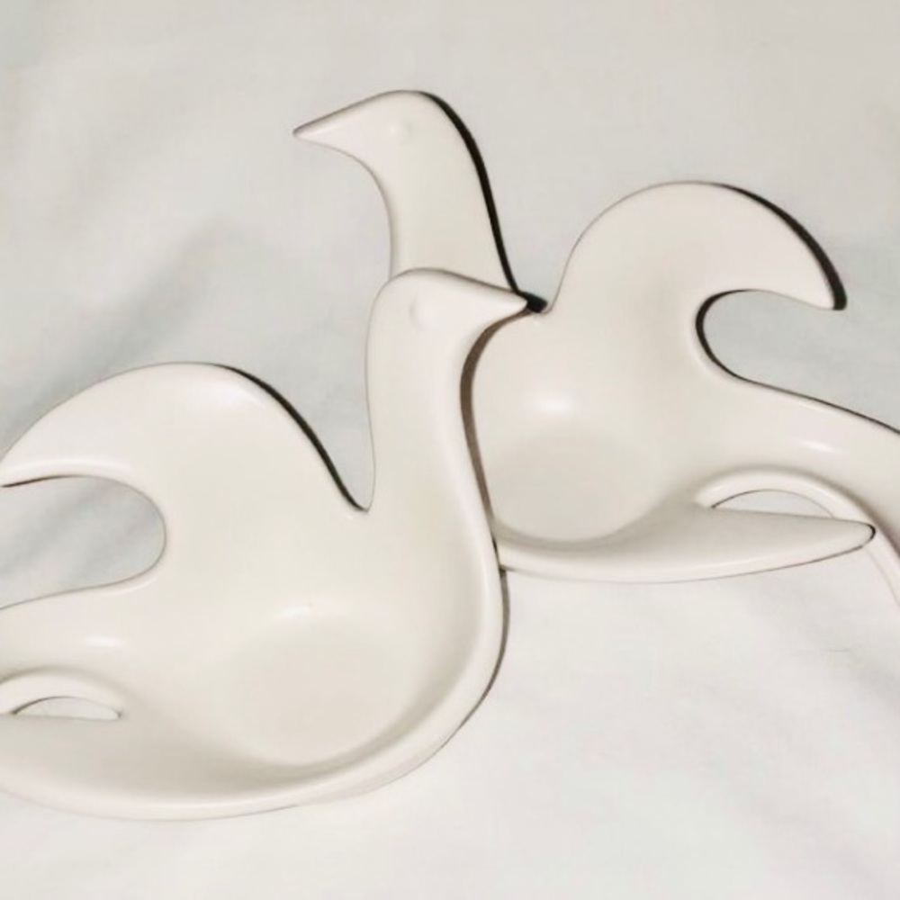 Jonathan Adler Peace Dove Tea Light Candleholders Set of 2 Party Lite